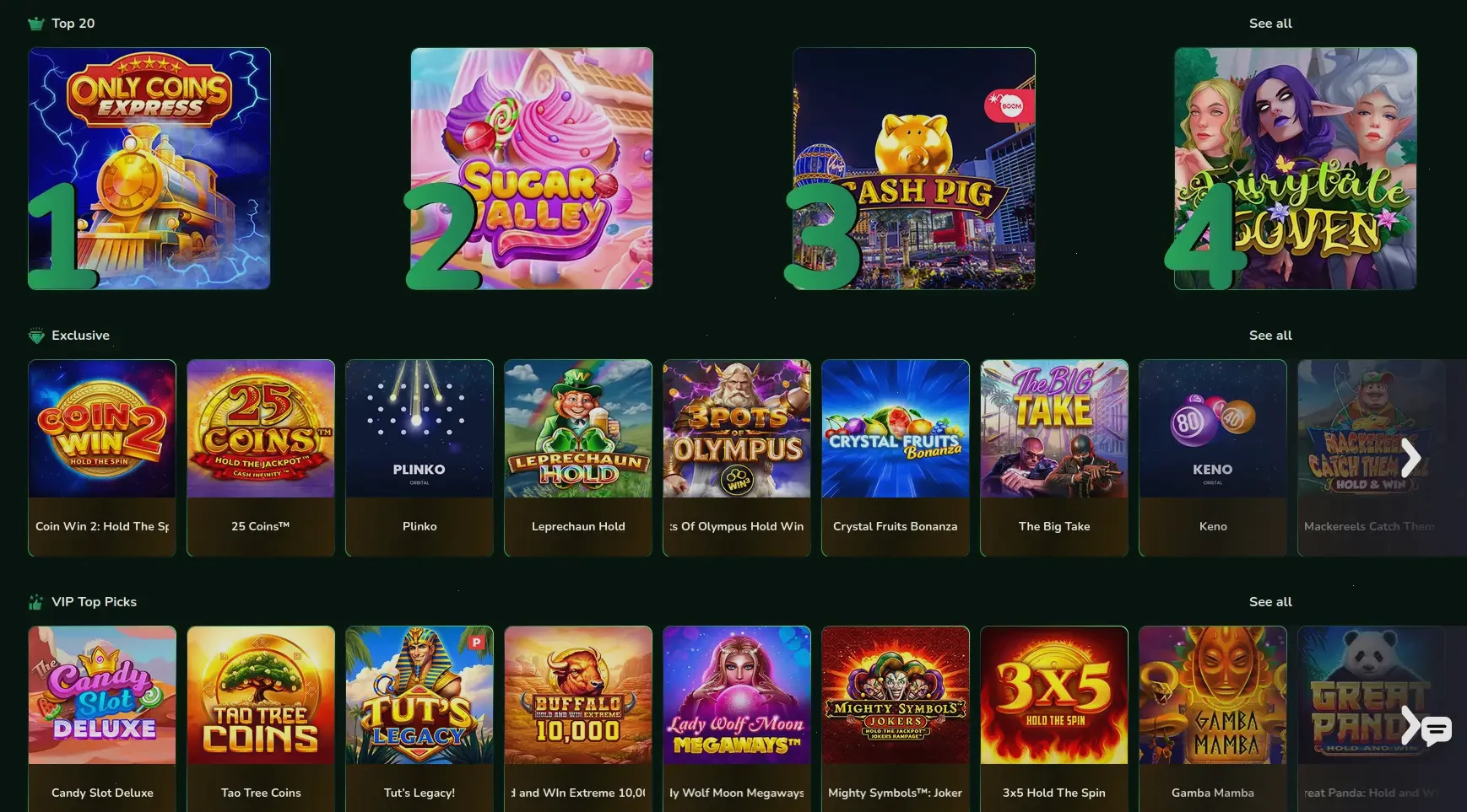 Beep Beep Casino Login-Bereich und Spielauswahl auf dem Desktop